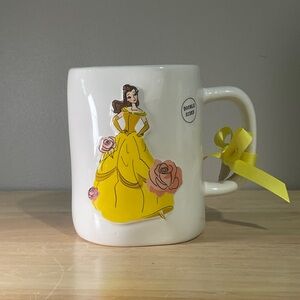 Rae Dunn Disney Beauty And The Beast BELLA Double Side Mug - NEW